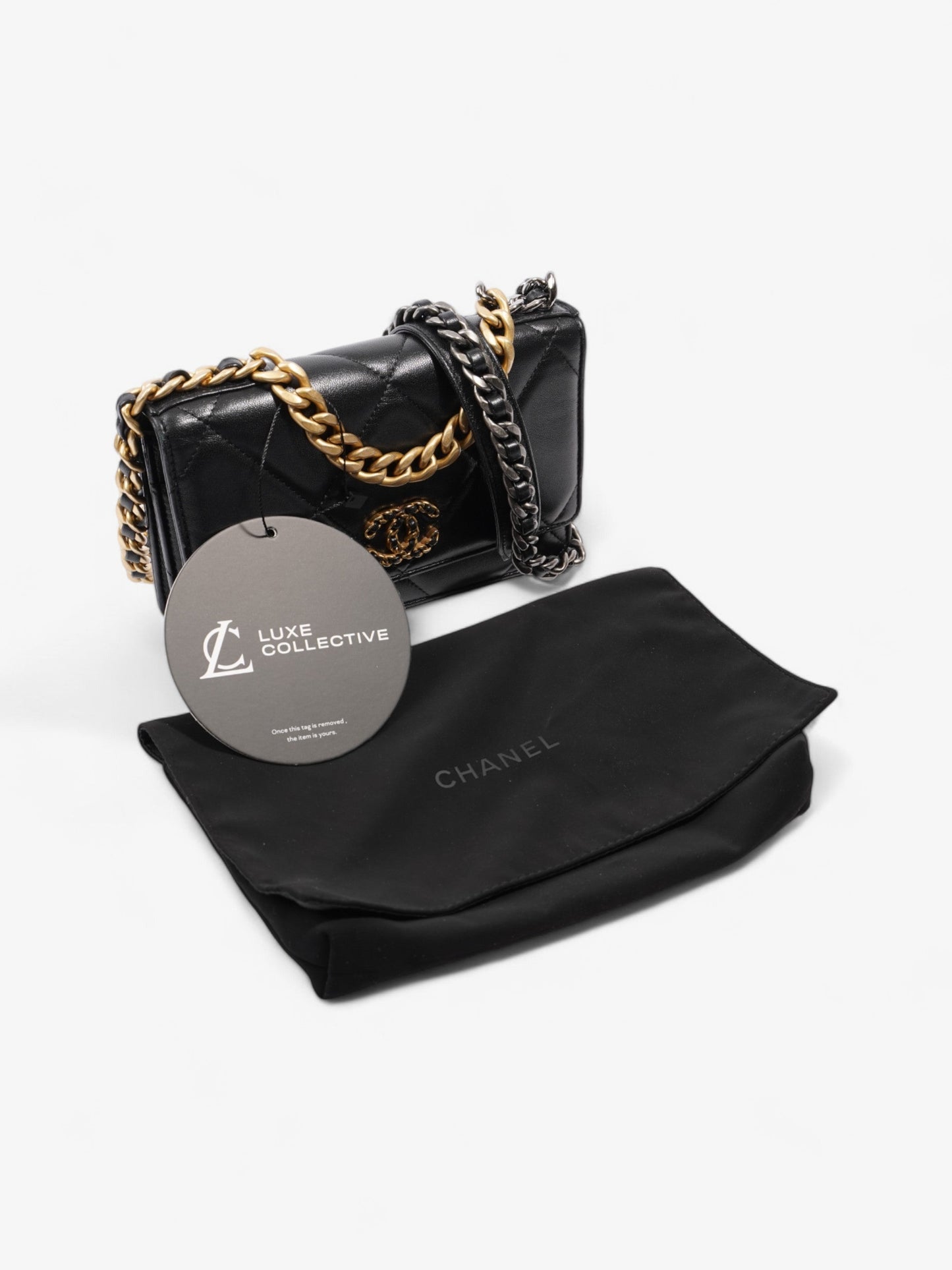 Chanel Wallet on Chain Black Lambskin Leather 19
