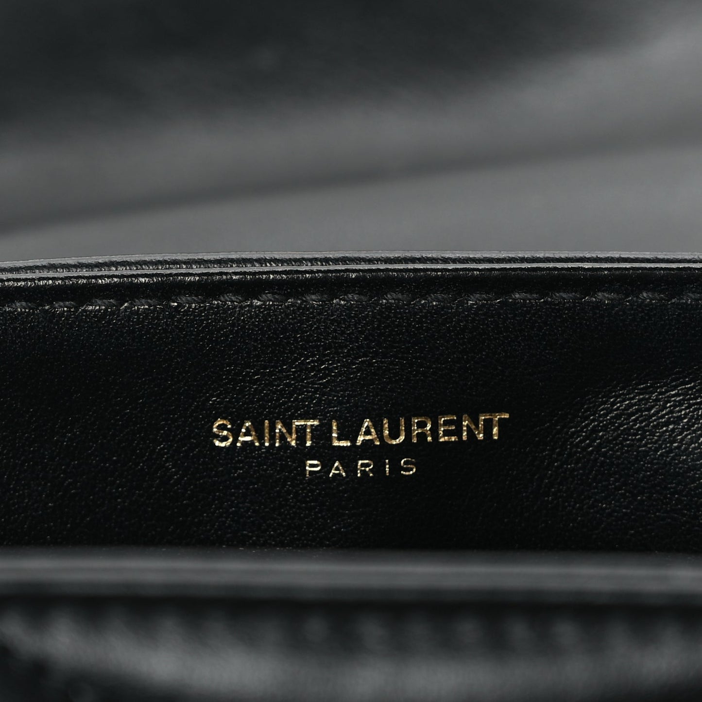 Saint Laurent Calfskin Y Quilted Monogram Toy Loulou Crossbody Satchel Black