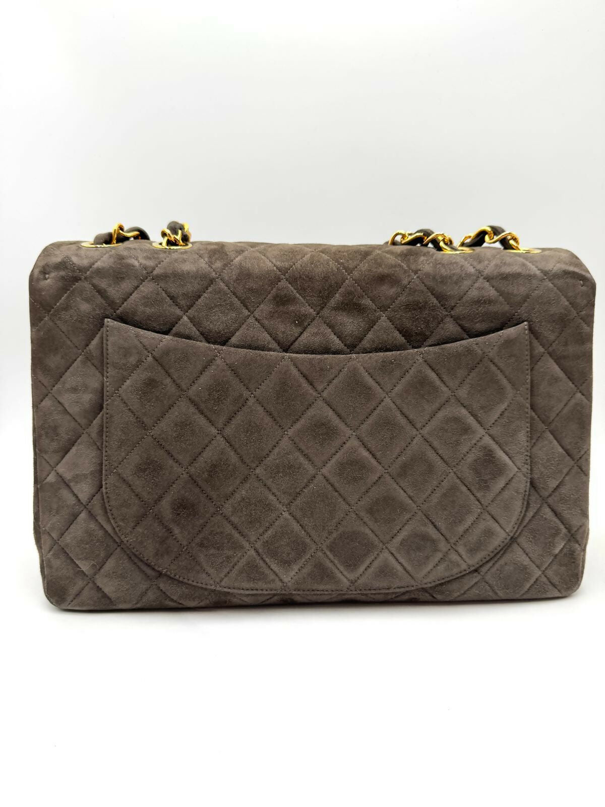 Chanel  Series 3 Suede Maxi Flap Bag