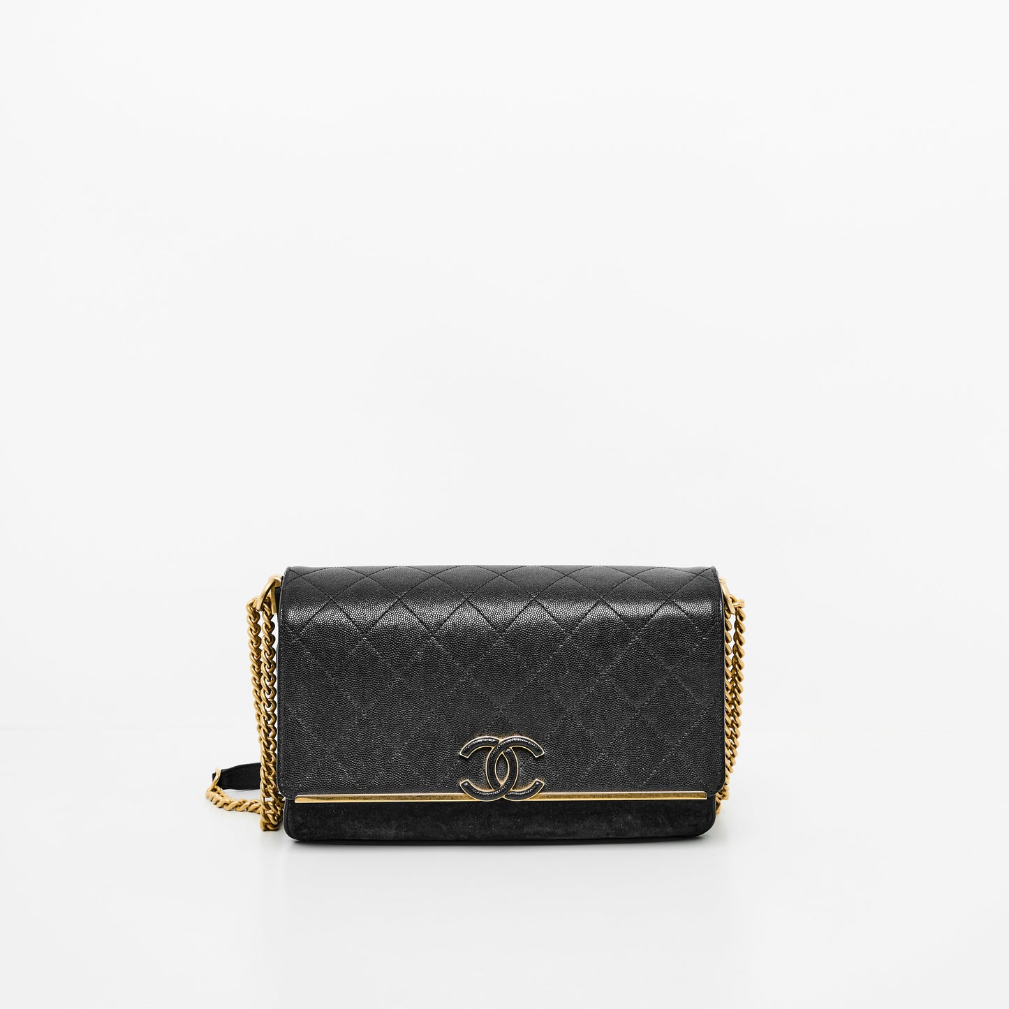 CHANEL LADY COCO FLAP BAG  IN BLACK