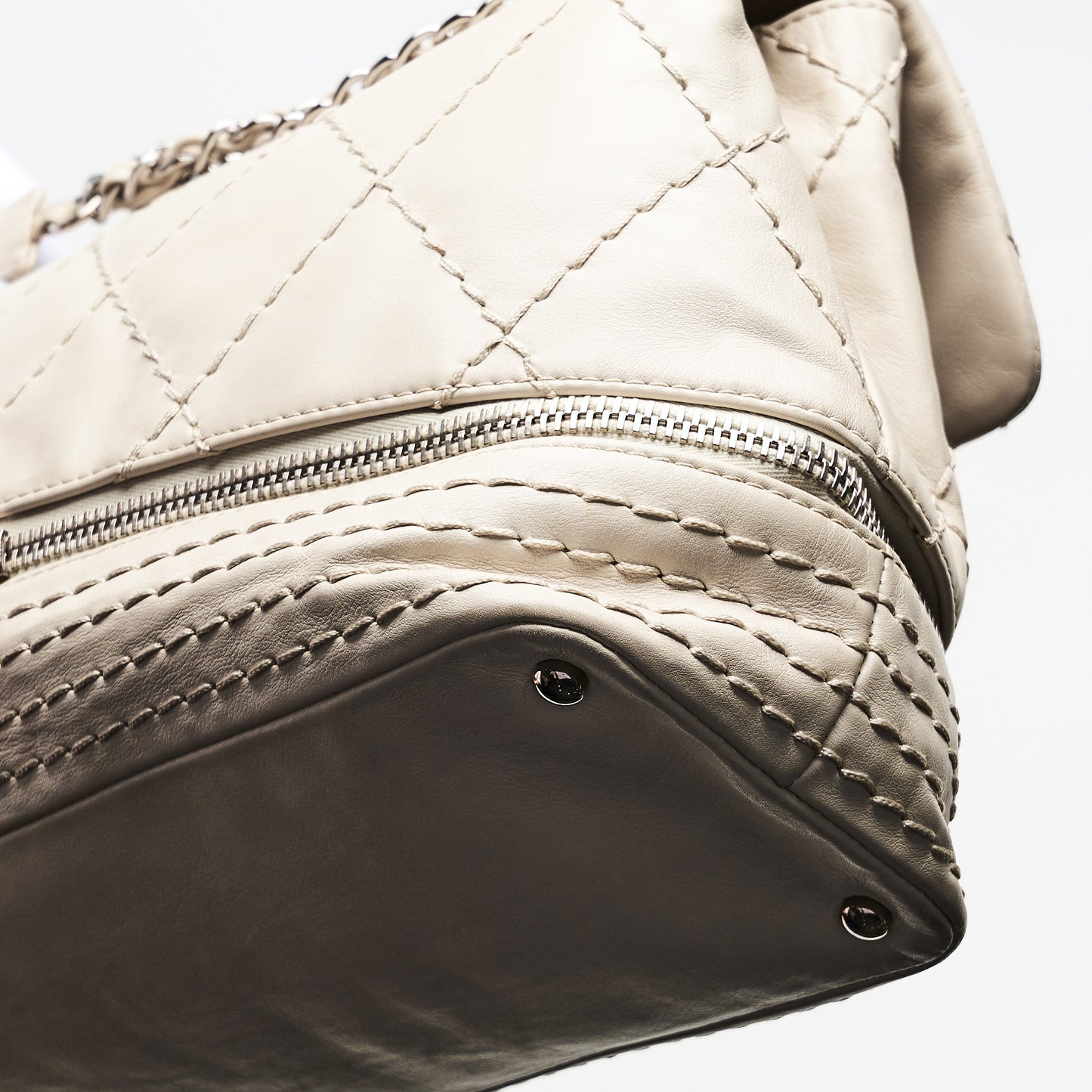 Chanel Quilted Expandable Ligne Flap Bag