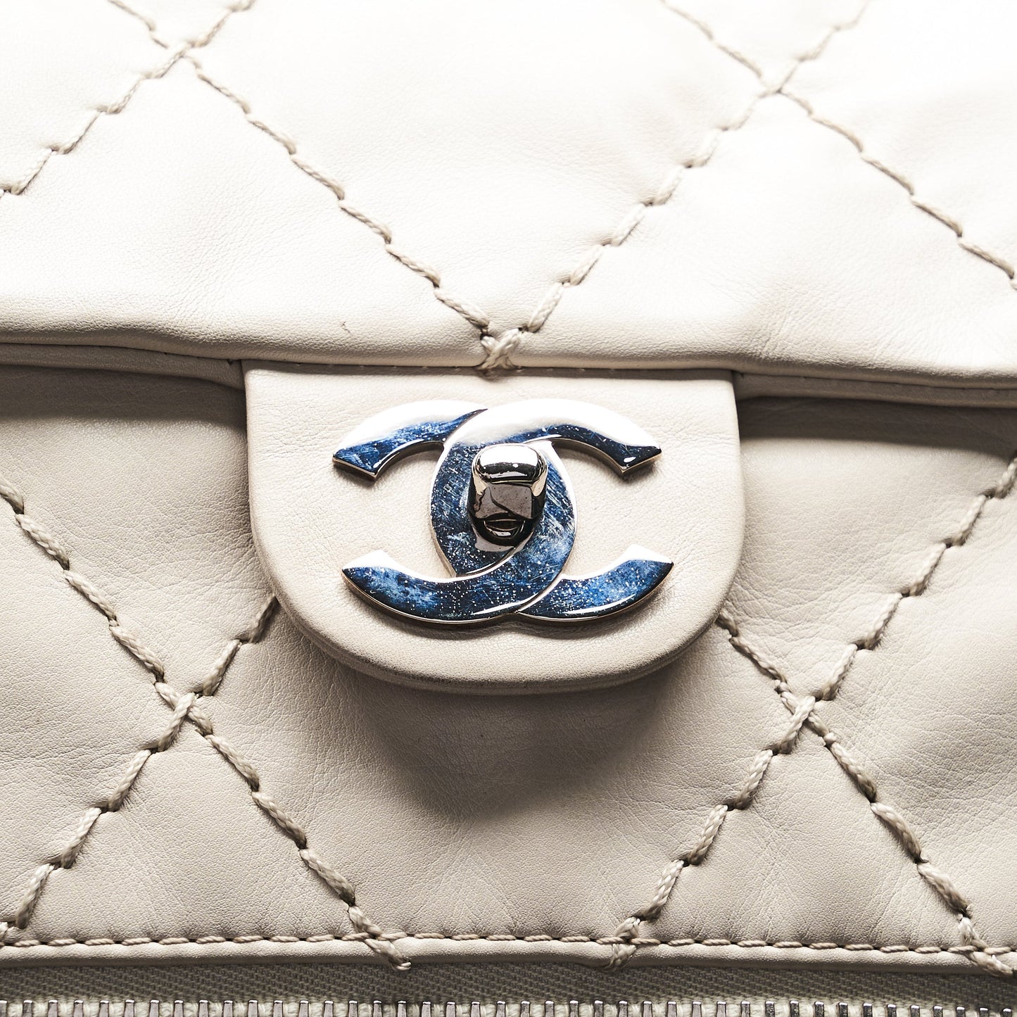 Chanel Quilted Expandable Ligne Flap Bag