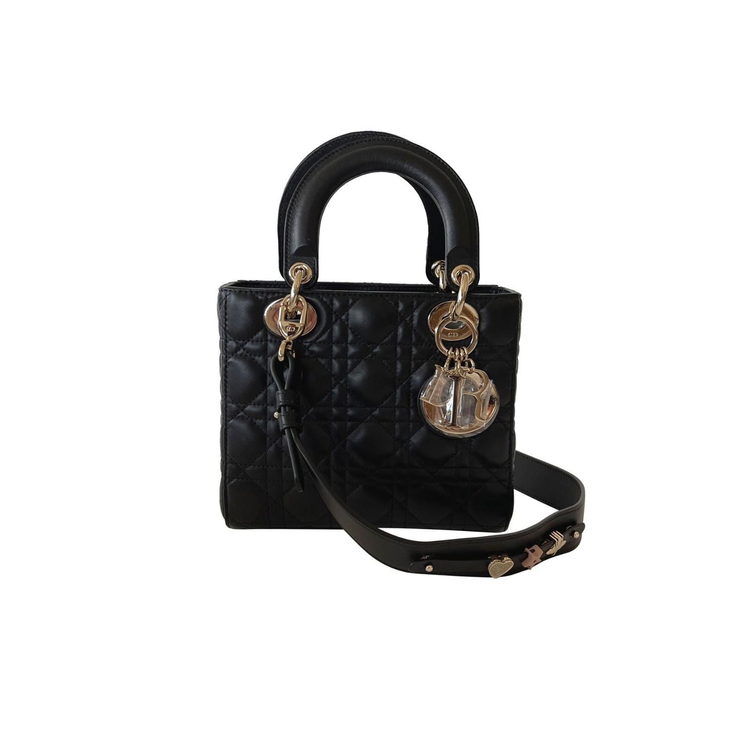 Dior Lady Dior Leather Shoulder Bag