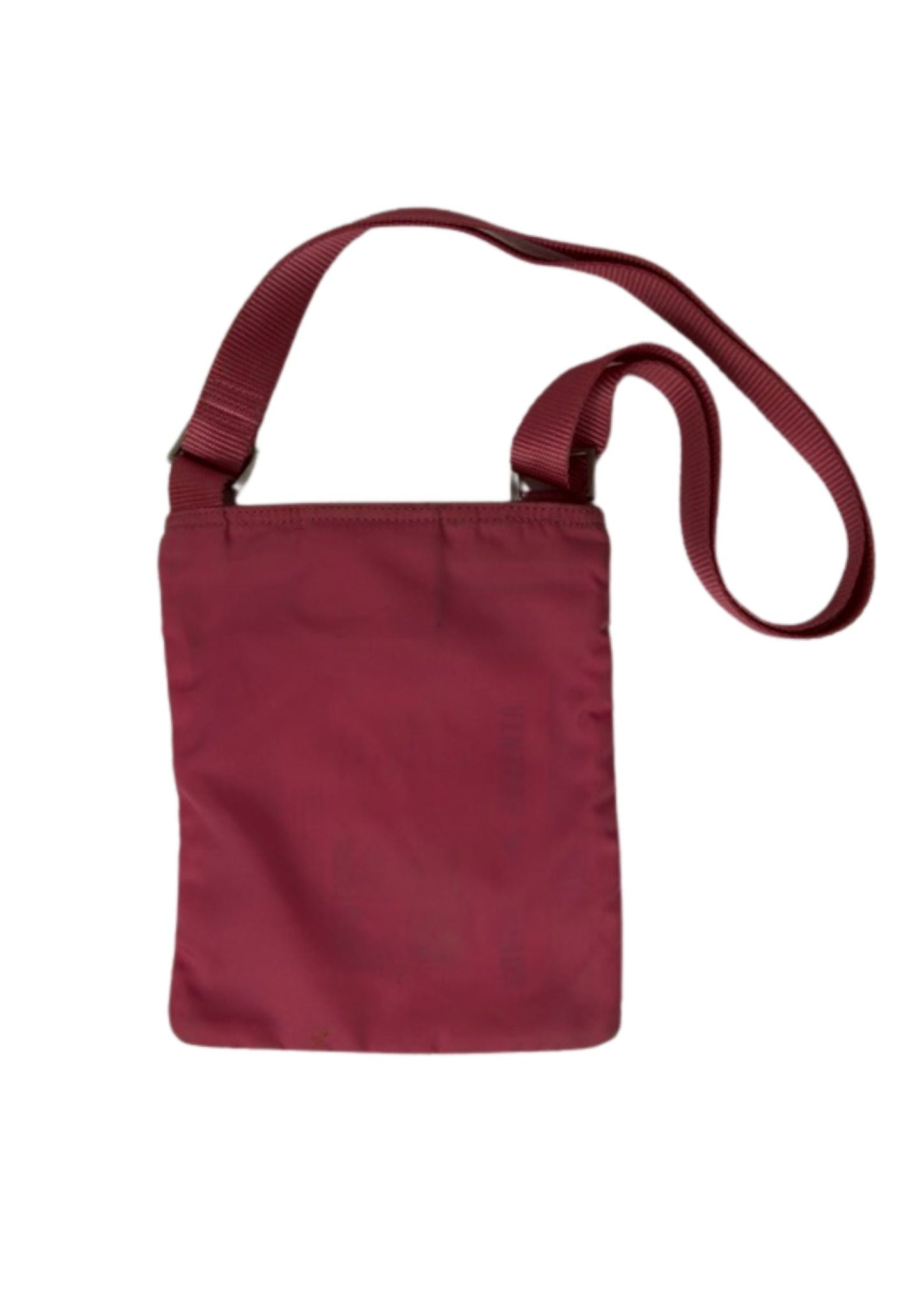 Prada Logo Plaque Mini Nylon Pink Sling Bag