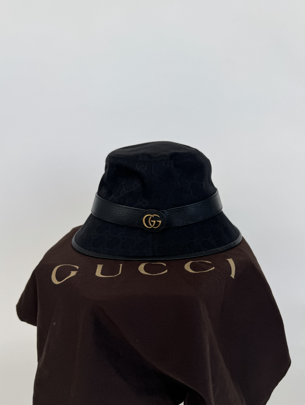 Gucci Black GG Supreme Jacquard Bucket Hat