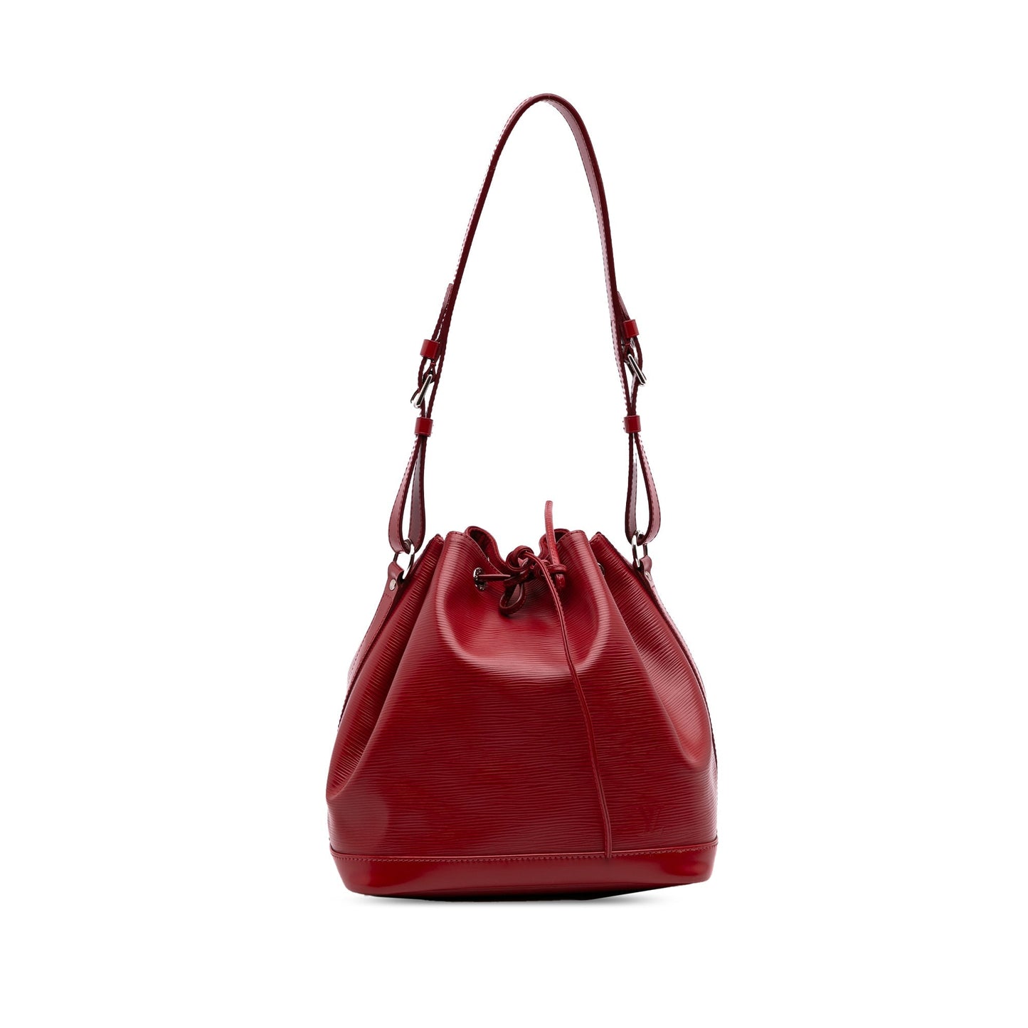 Red Louis Vuitton Epi Petit Noe Bucket Bag