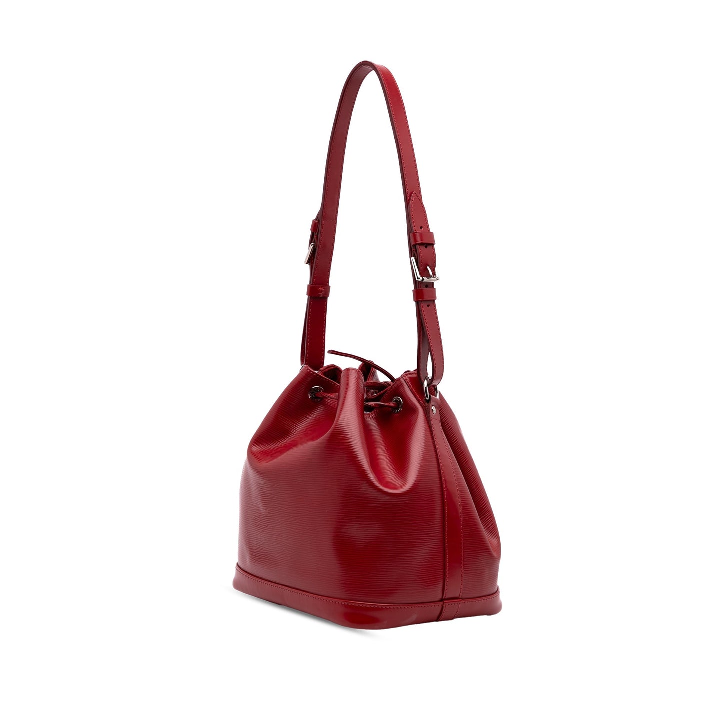 Red Louis Vuitton Epi Petit Noe Bucket Bag
