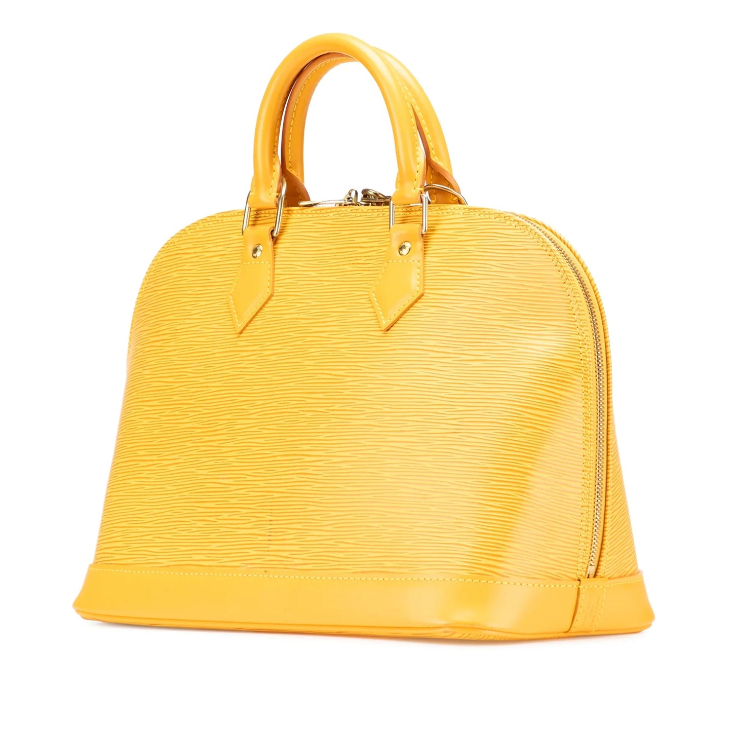 Yellow Louis Vuitton Epi Alma PM Handbag