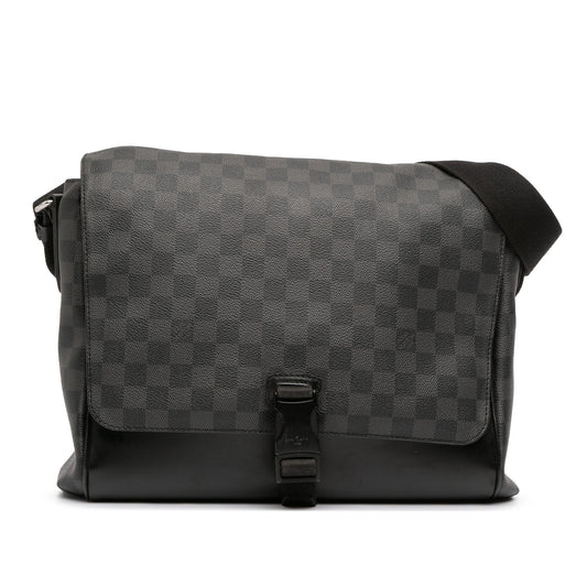 Black Louis Vuitton Damier Graphite Skyline Messenger MM Crossbody Bag