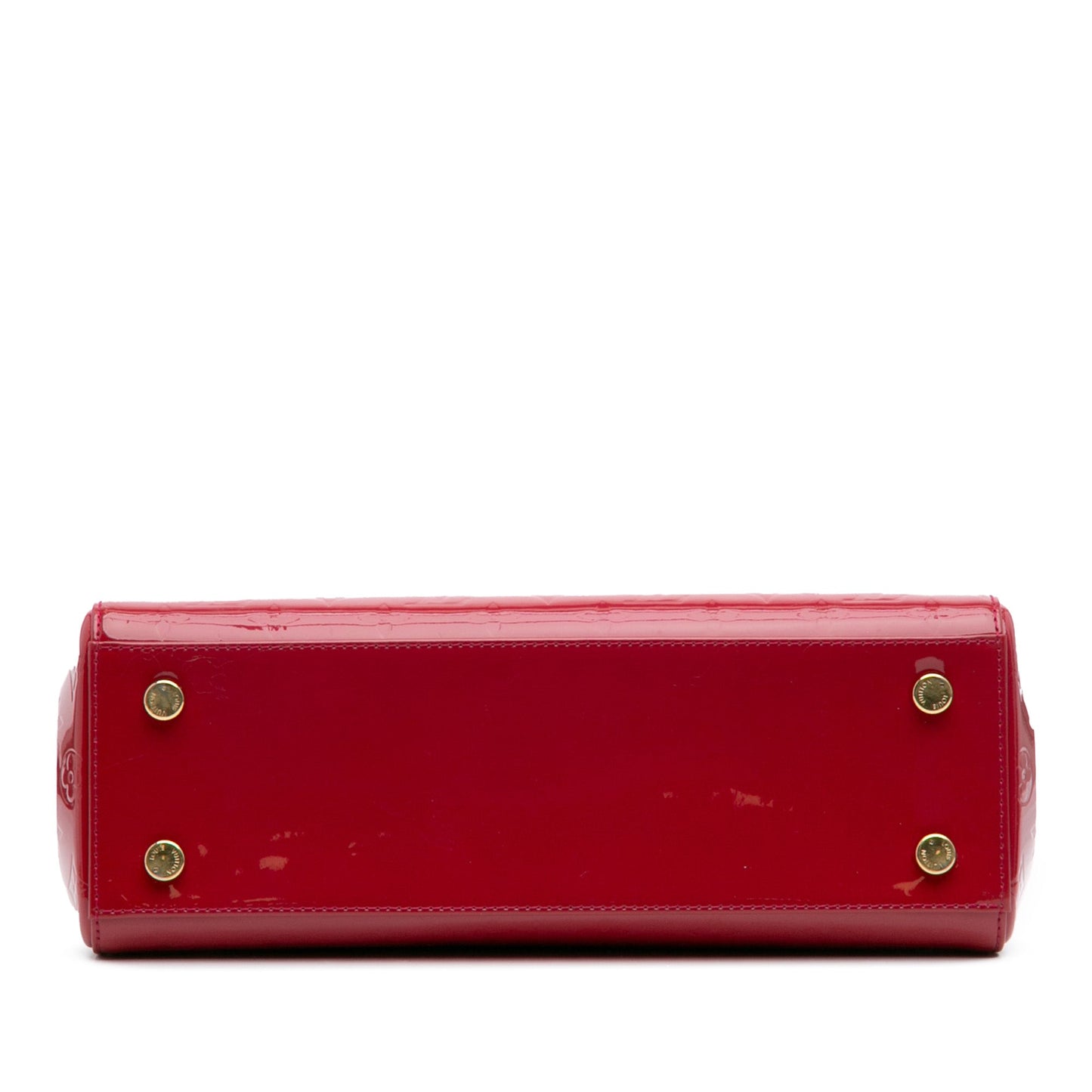 Red Louis Vuitton Monogram Vernis Brea MM Satchel