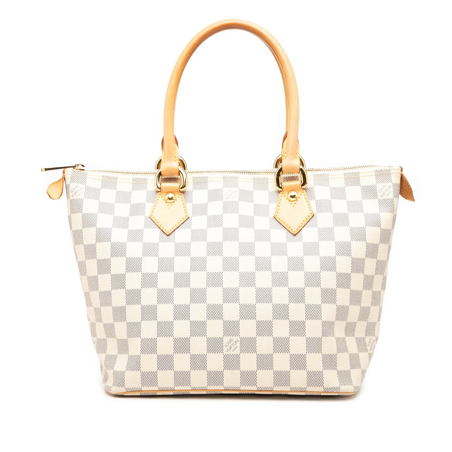 White Louis Vuitton Damier Azur Saleya PM Handbag