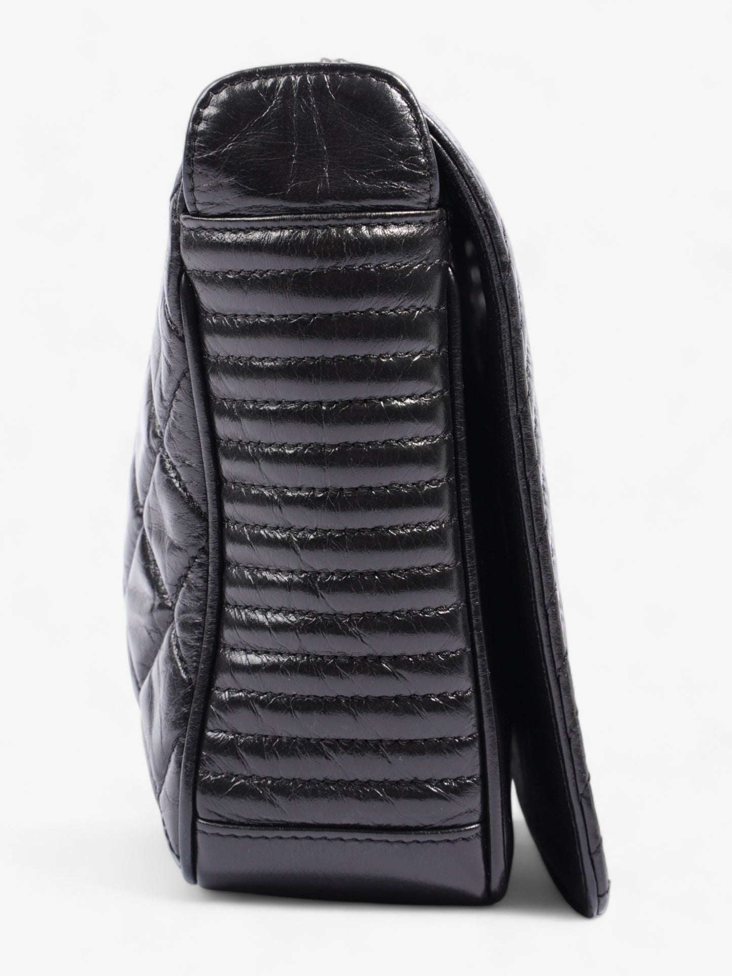 Chanel Coco Boy Flap  Black Lambskin Leather