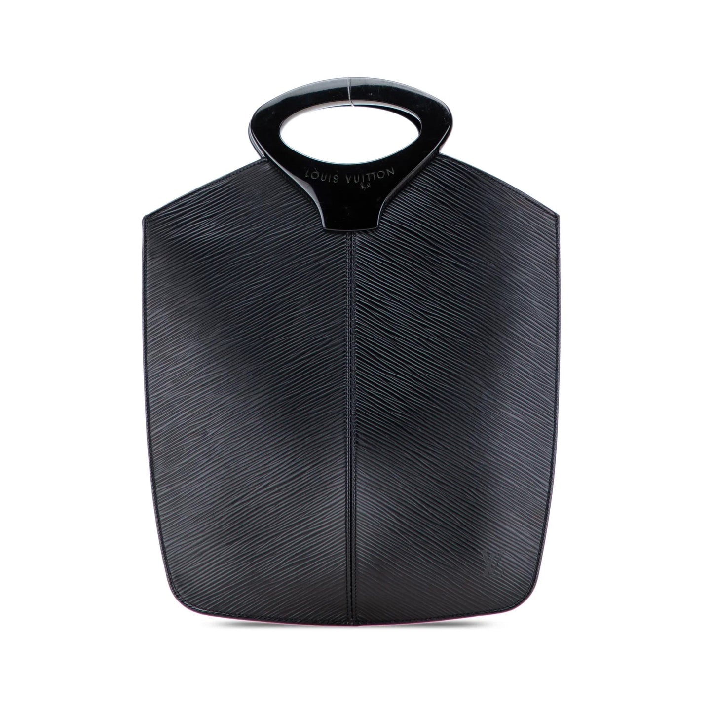 Black Louis Vuitton Epi Demi Lune Handbag
