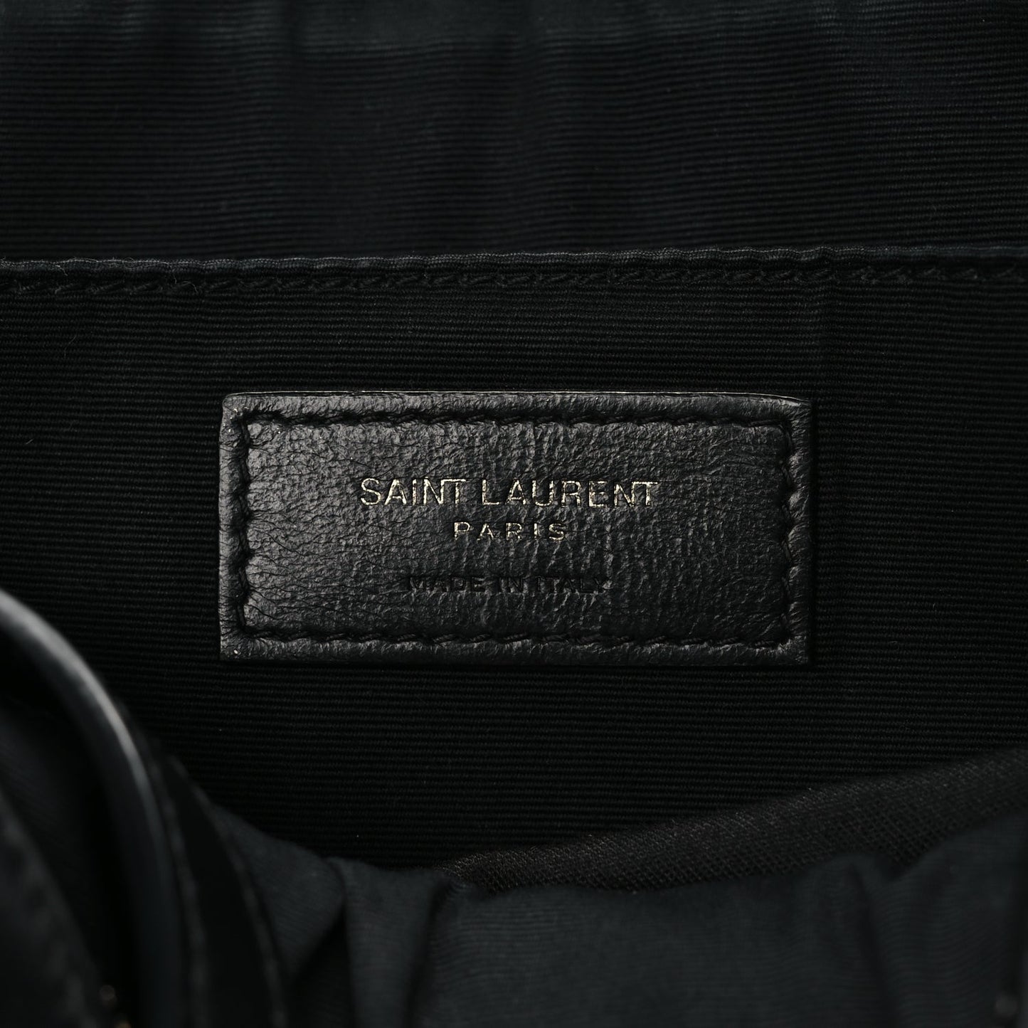 Saint Laurent Calfskin Matelasse Monogram Monochrome Lou Camera Bag Black