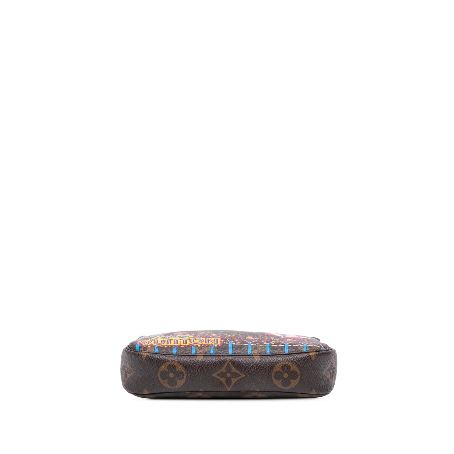 Brown Louis Vuitton Monogram Vivienne Christmas Roller Coaster Mini Pochette Accessoires Handbag