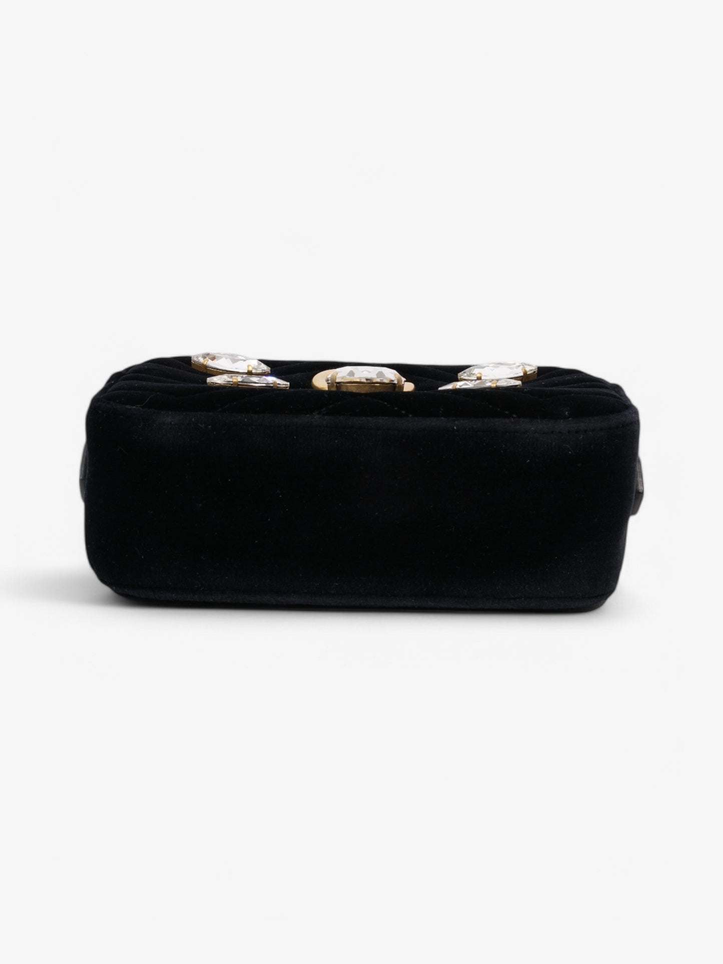 Gucci GG Marmont Crystal Black Velvet Mini