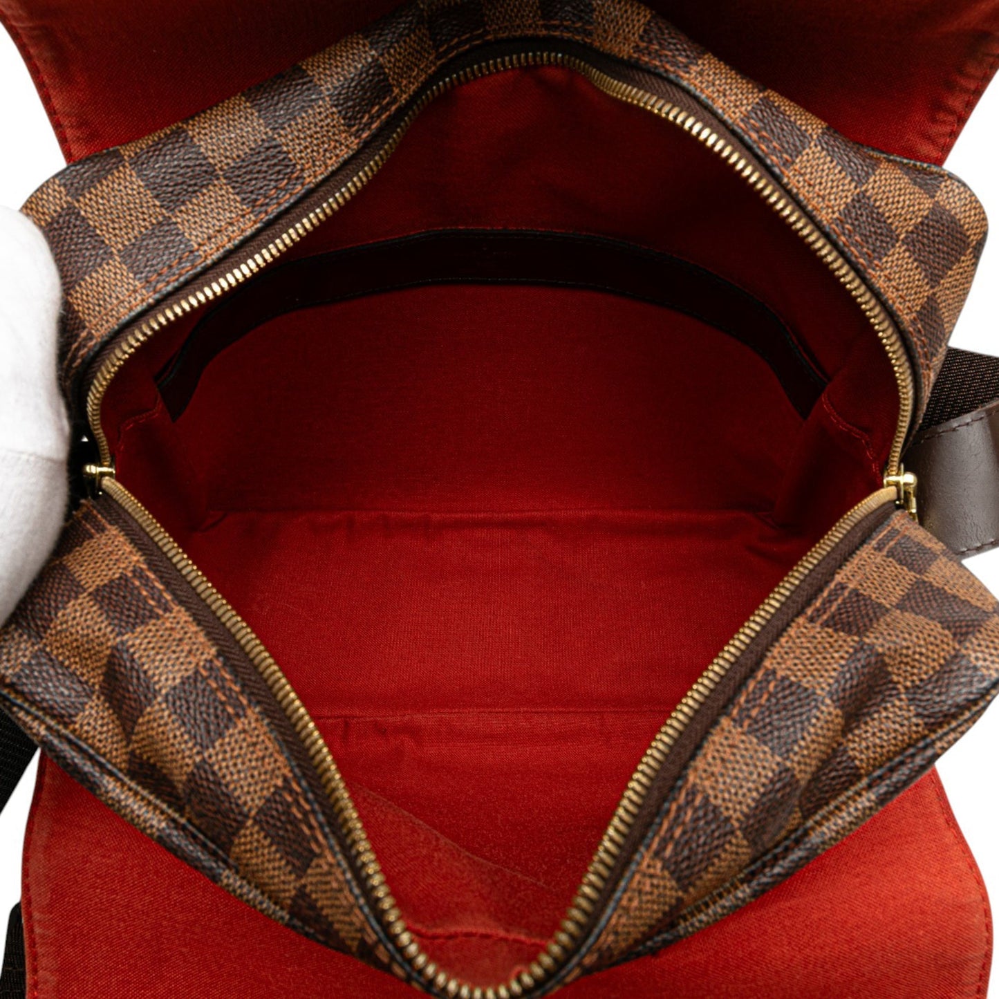 Brown Louis Vuitton Damier Ebene Naviglio Crossbody Bag