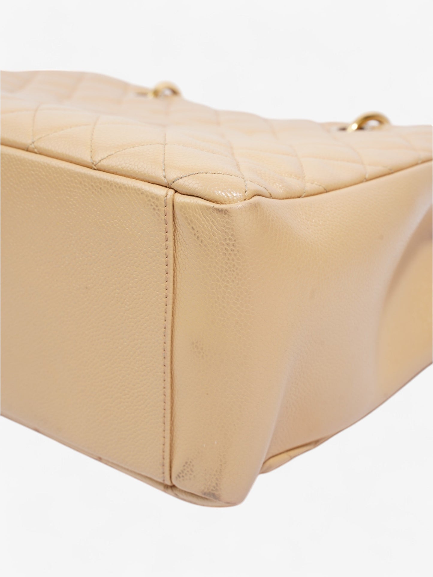 Chanel Grand Shopping Tote Neutral Caviar Leather