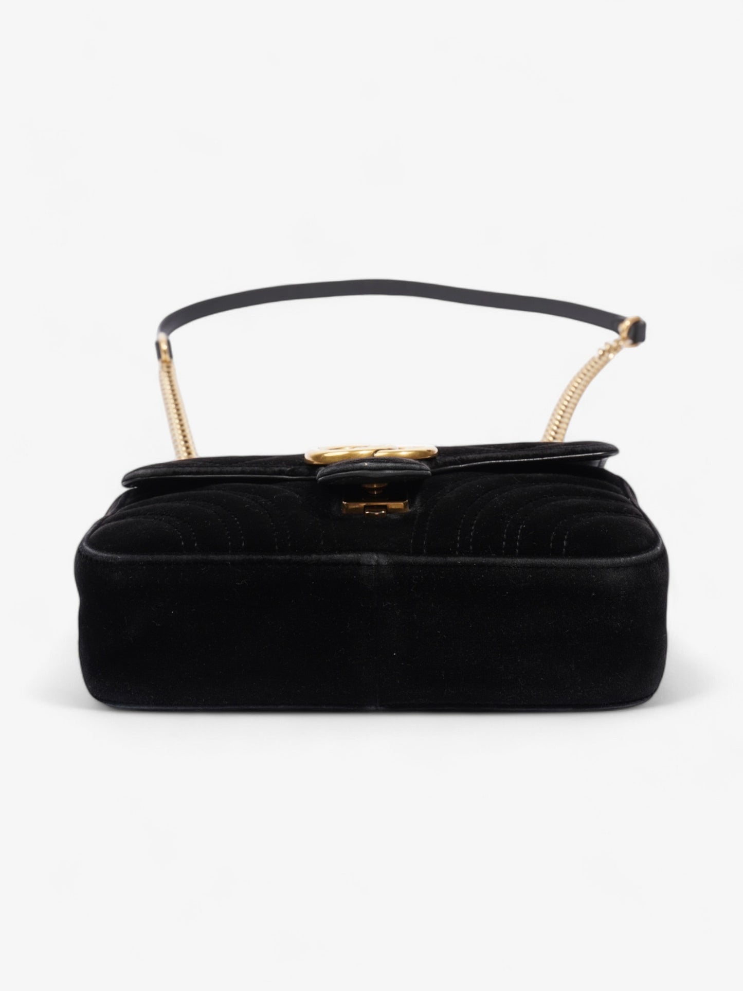 Gucci Marmont Flap Black Velvet Mini