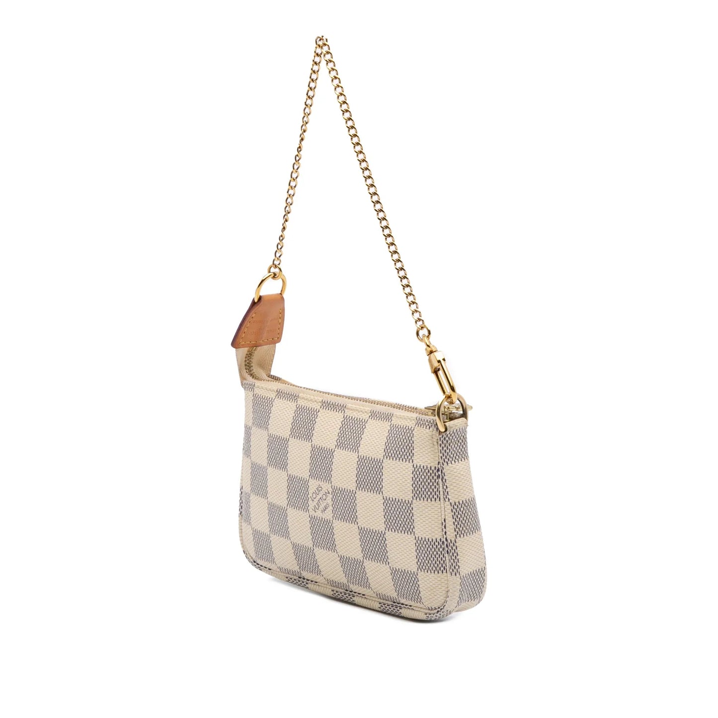 White Louis Vuitton Damier Azur Mini Pochette Accessoires Handbag