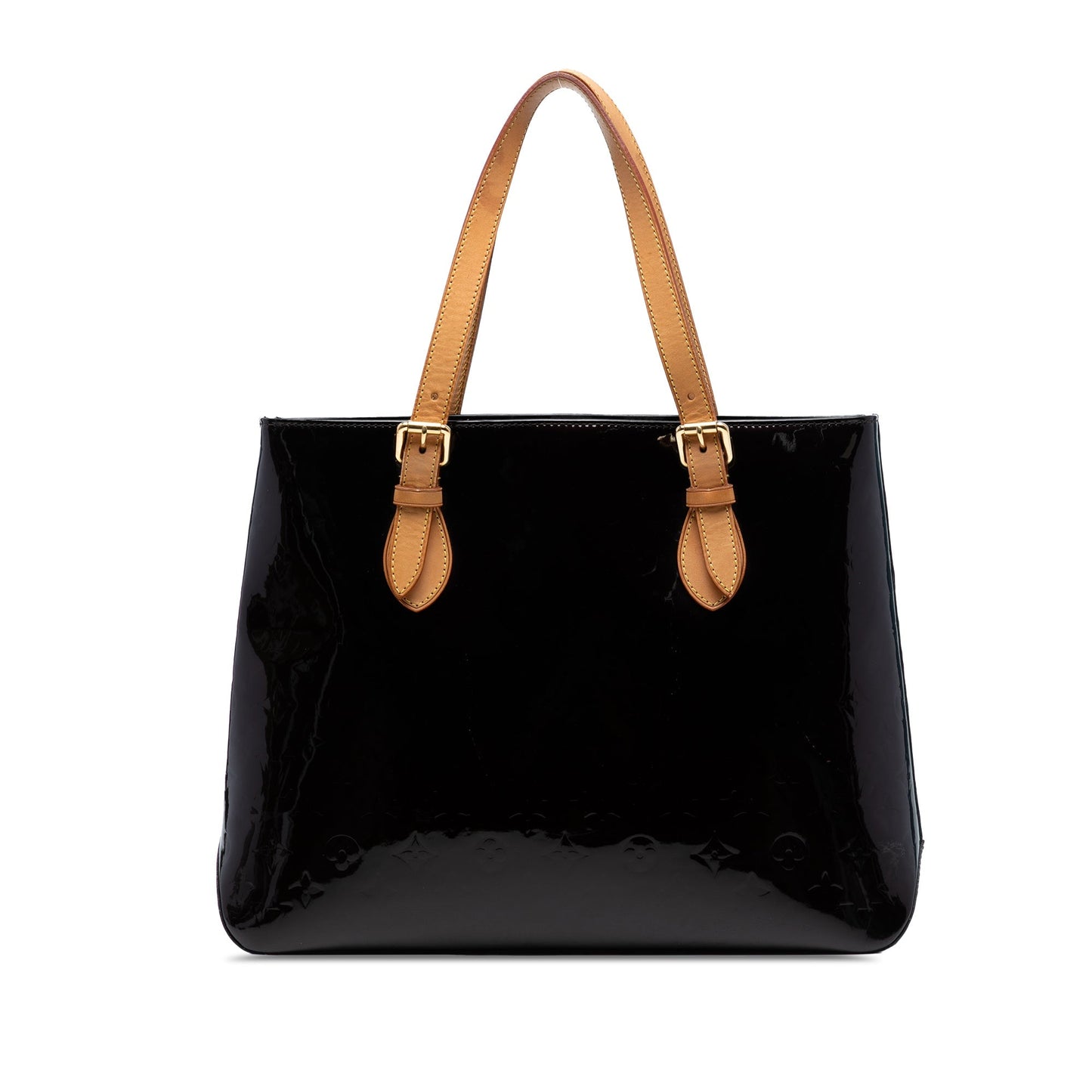 Purple Louis Vuitton Monogram Vernis Brentwood Tote Bag