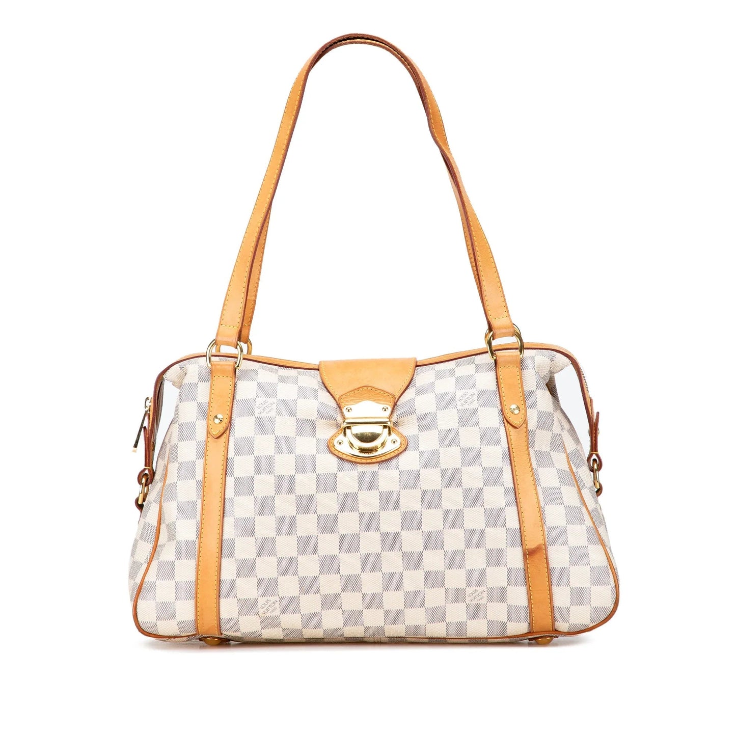 White Louis Vuitton Damier Azur Stresa PM Shoulder Bag