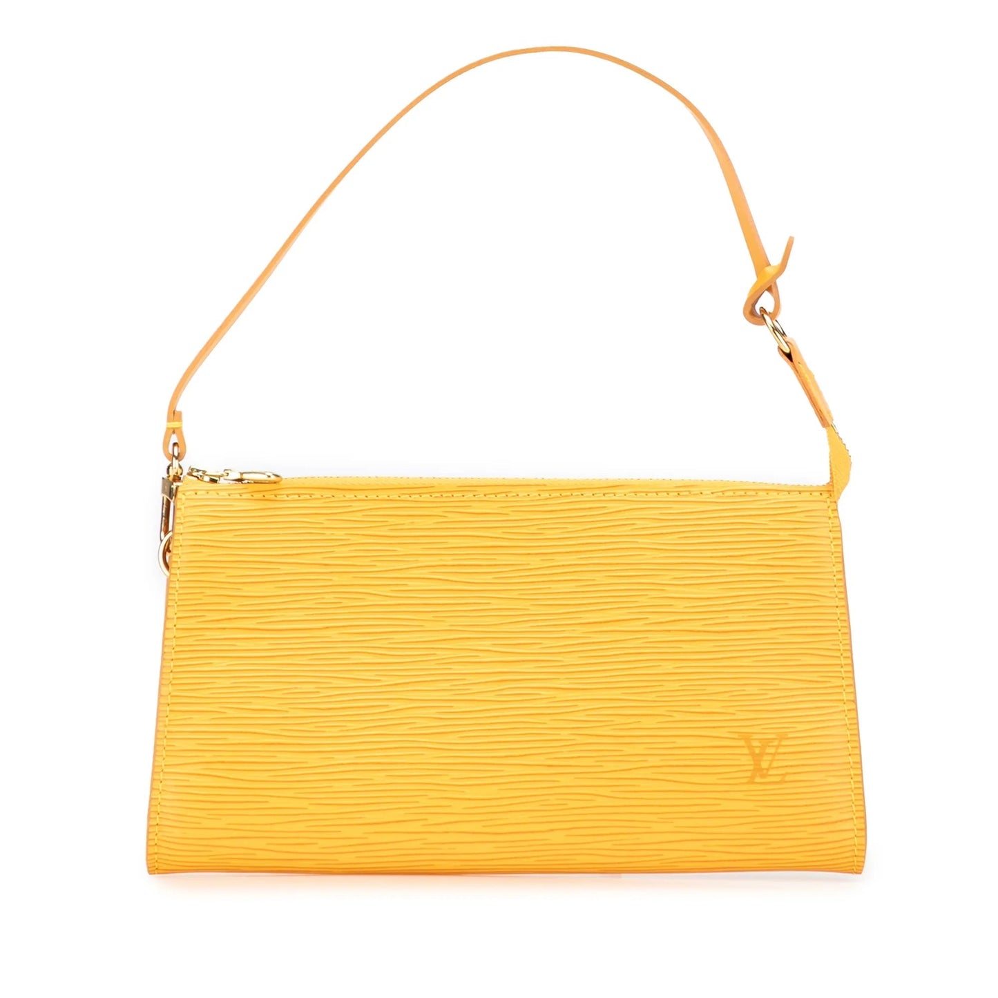 Yellow Louis Vuitton Epi Pochette Accessoires Shoulder Bag