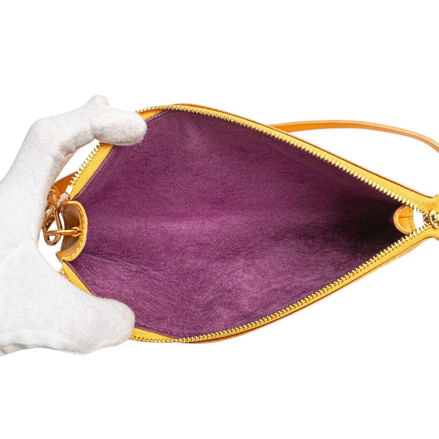 Yellow Louis Vuitton Epi Pochette Accessoires Shoulder Bag