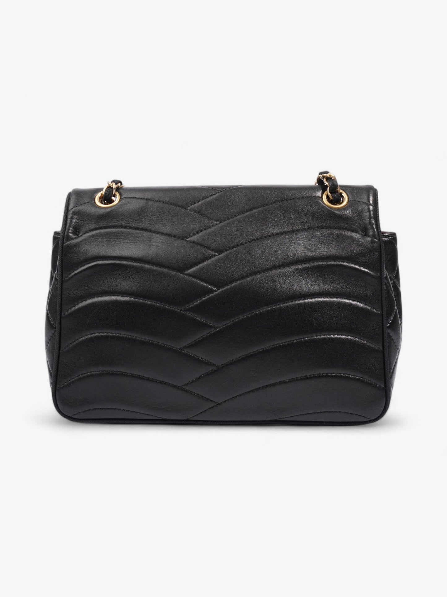 Chanel Scallop Flap Black Leather Medium
