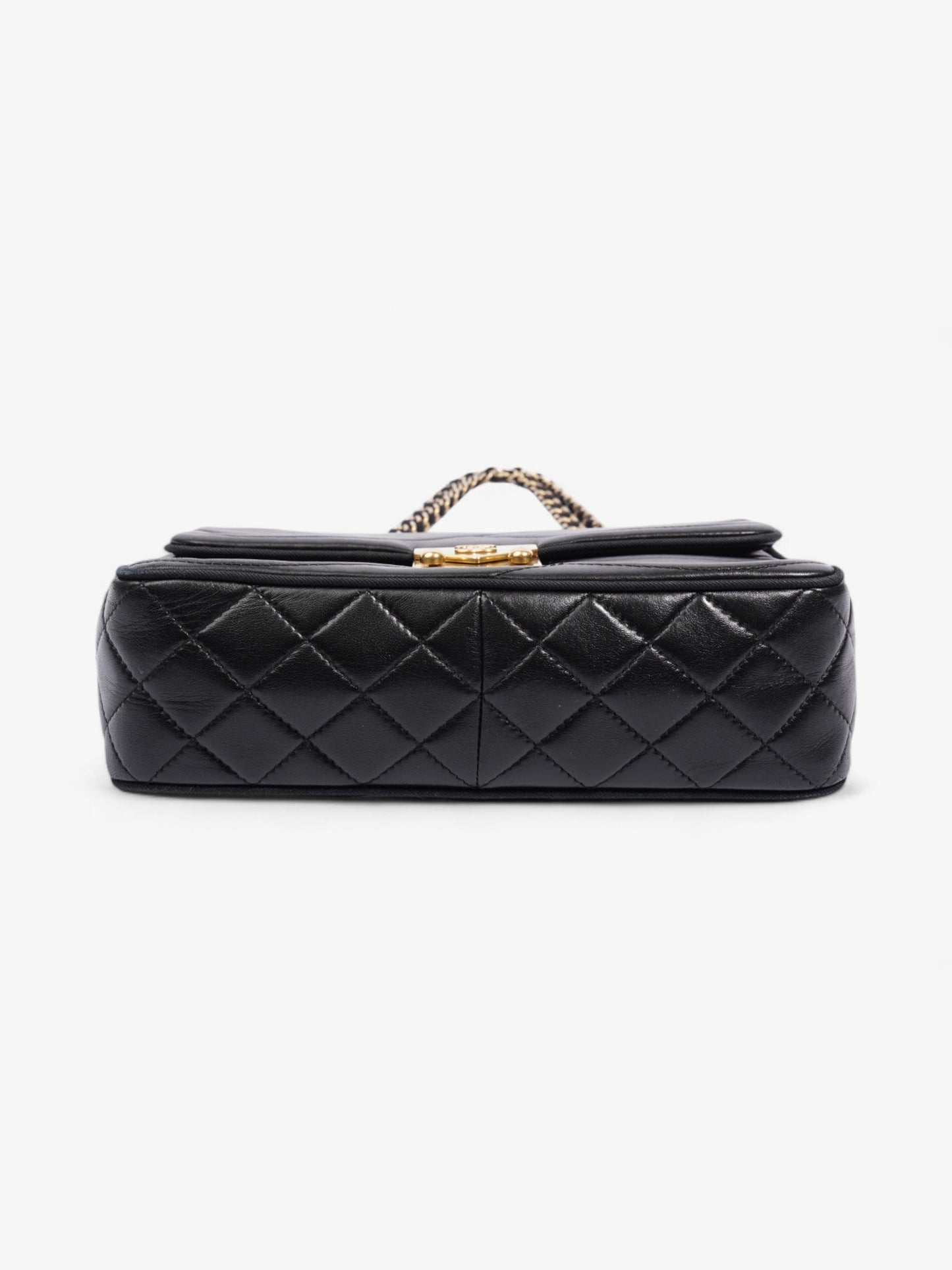 Chanel Scallop Flap Black Leather Medium