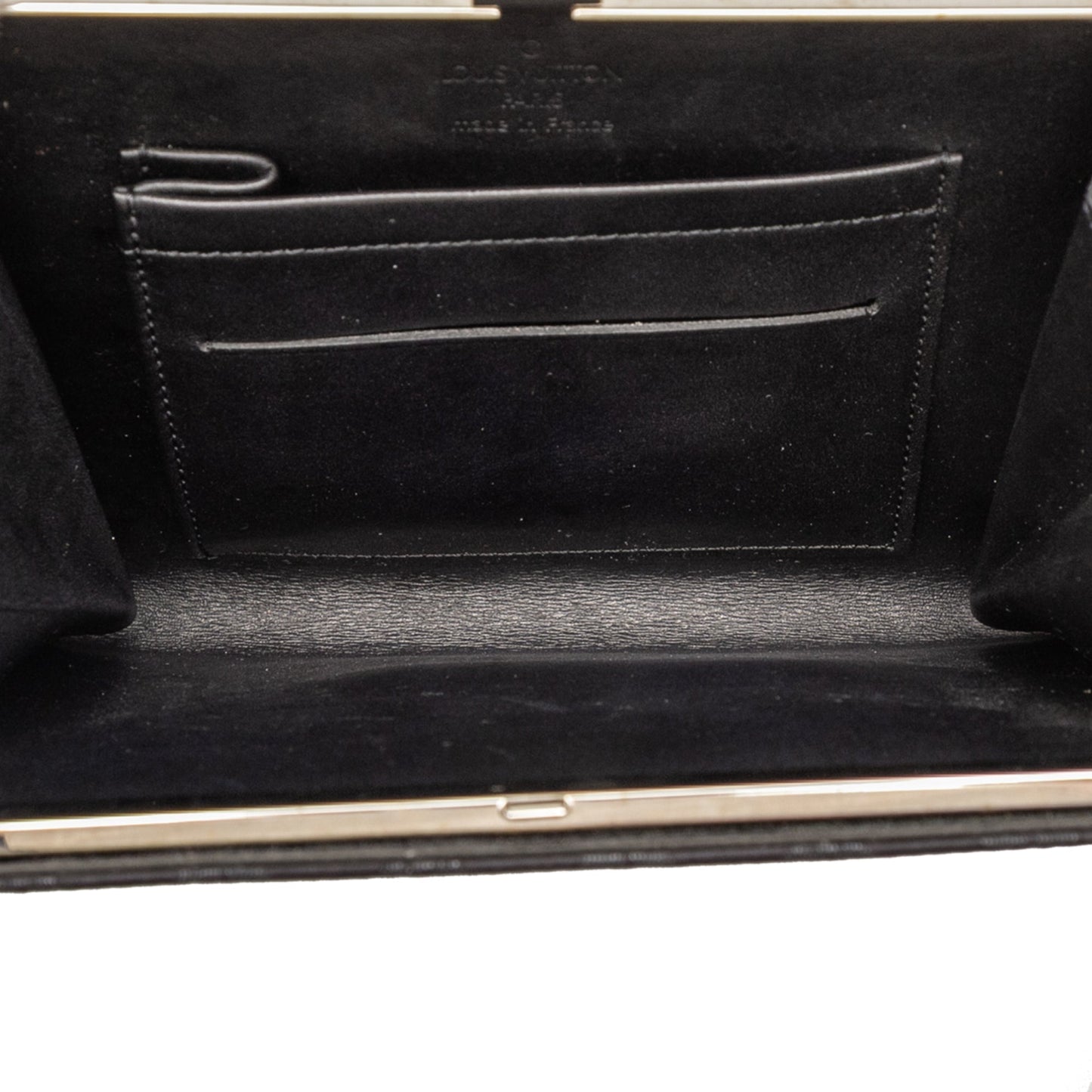 Black Louis Vuitton Monogram Satin Ange PM Handbag