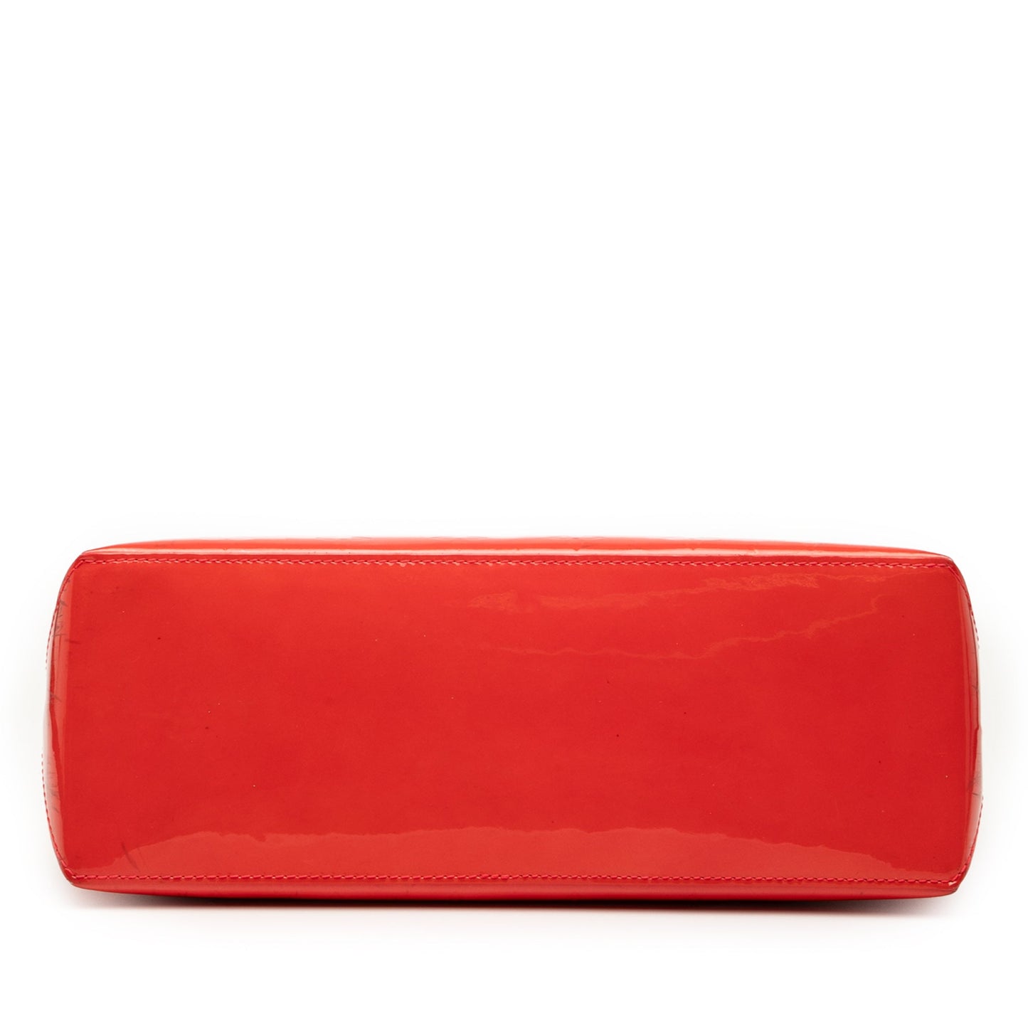 Red Louis Vuitton Monogram Vernis Wilshire PM Handbag