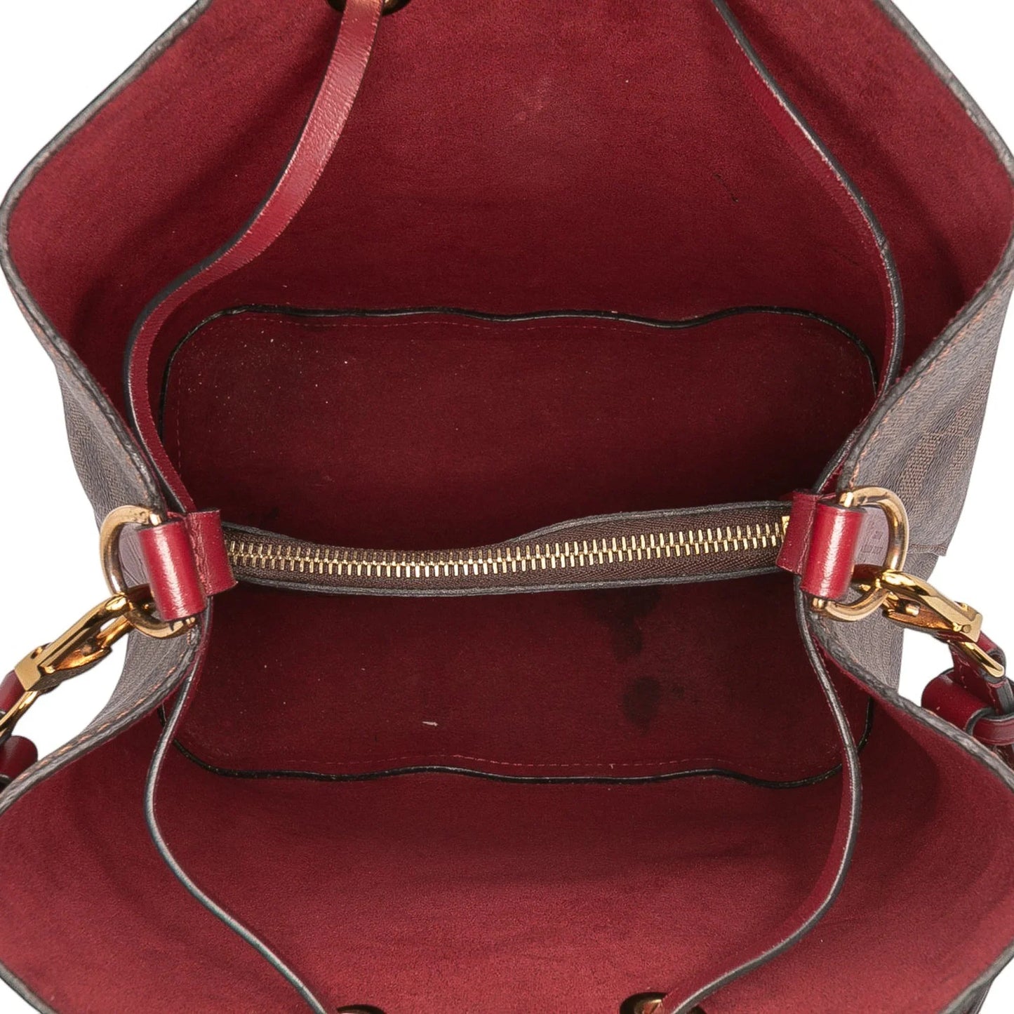 Brown Louis Vuitton Damier Ebene Neonoe MM Bucket Bag
