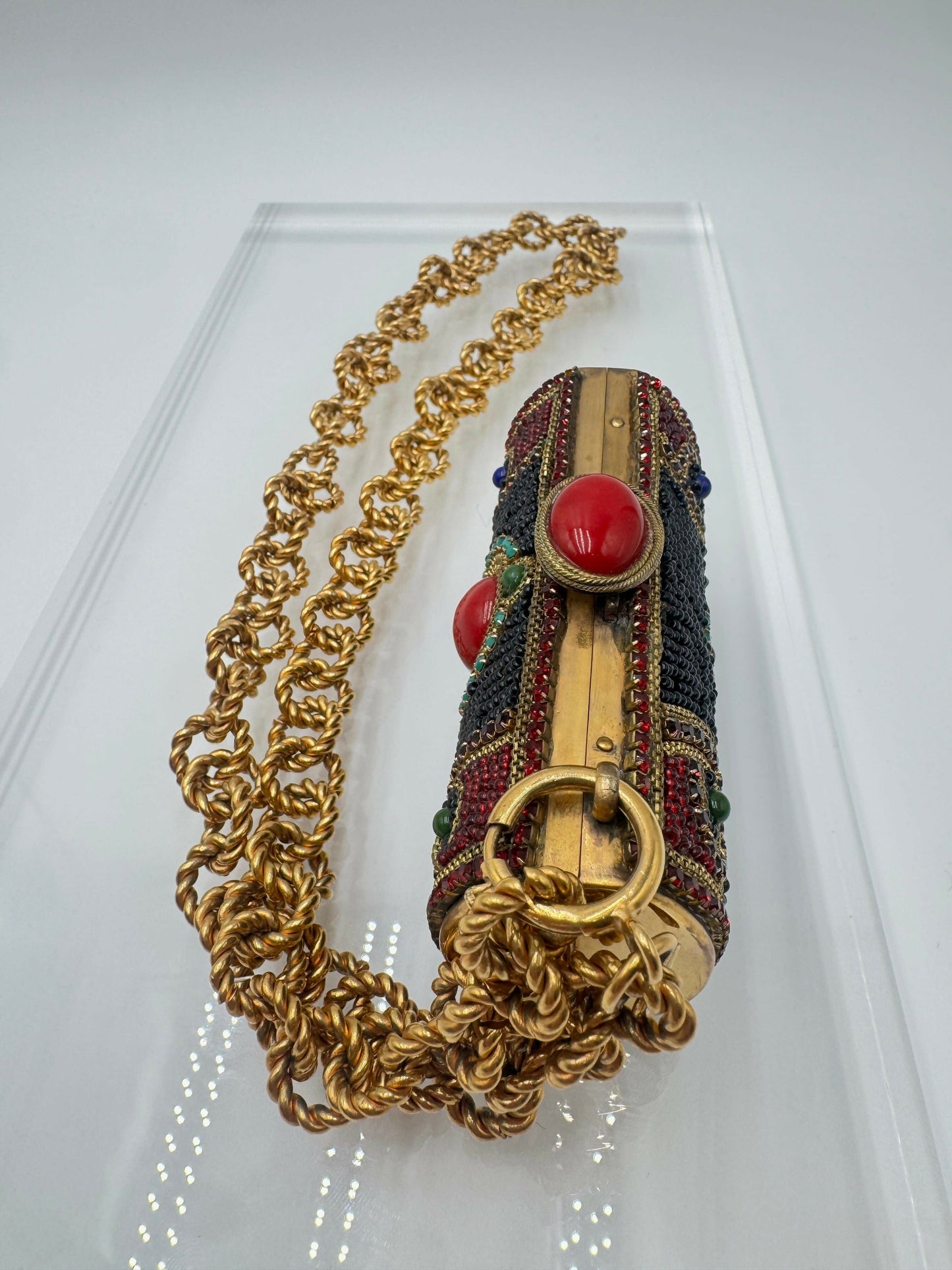 Chanel  1981 Jewelled Metal Clutch