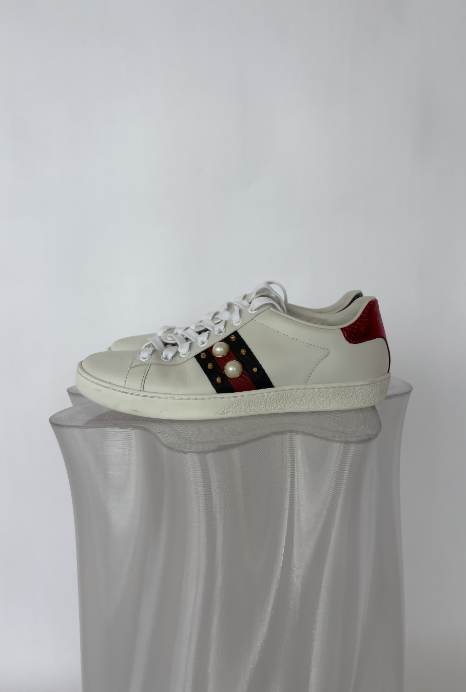 Gucci ÂNew AceÂ Pearl Stud Sneakers
