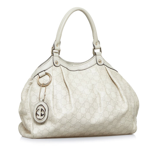 Gucci Guccissima Brown Leather Tote Style 7