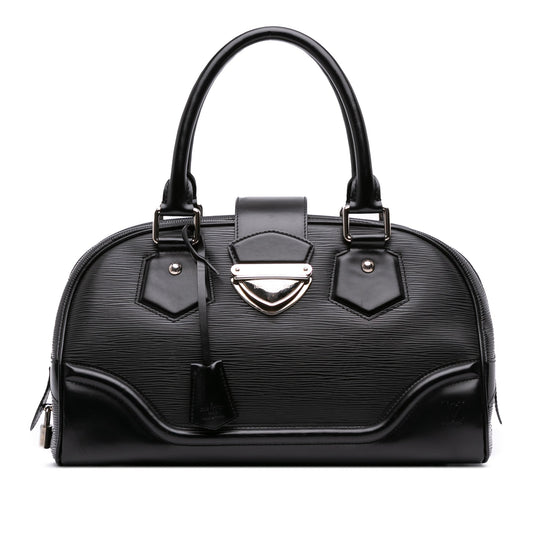 Black Louis Vuitton Epi Bowling Montaigne GM Handbag