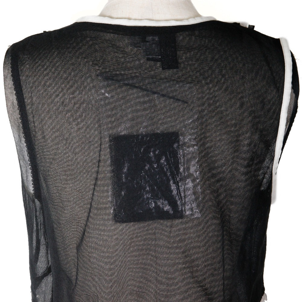 CHANEL Tank top P30617V13551 cotton black 07P No sleeve Women 40