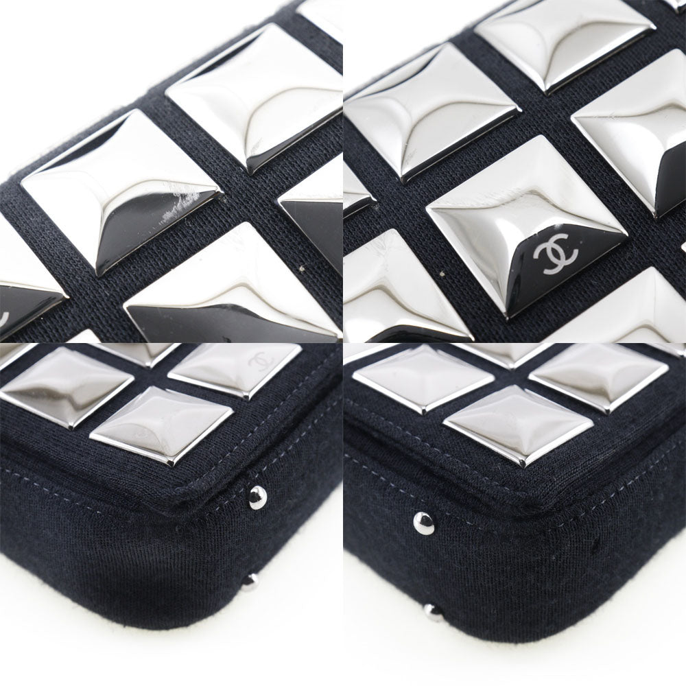 Chanel Choco Bar Ice Cube Cotton Shoulder Bag Classic Flap