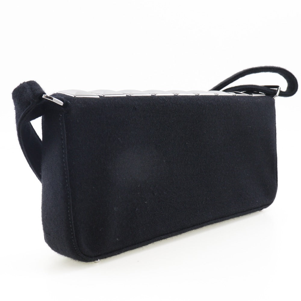 Chanel Choco Bar Ice Cube Cotton Shoulder Bag Classic Flap