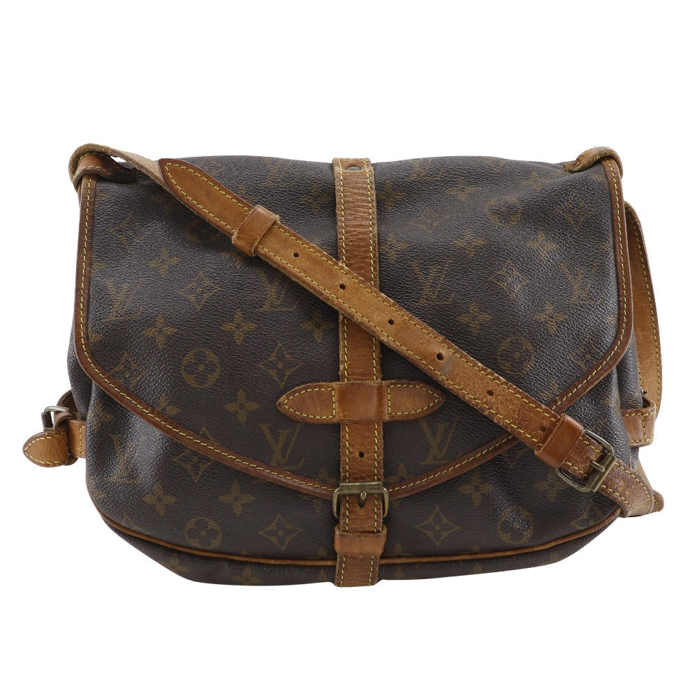 LOUIS VUITTON Shoulder Bag M42256 Monogram canvas Brown Saumur 30