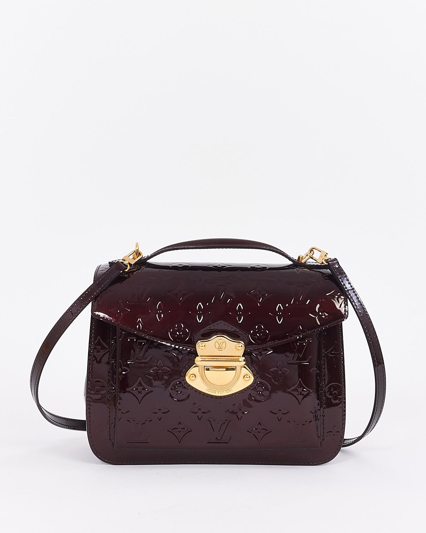 Louis Vuitton Amarante Vernis Monogram Mirada Bag