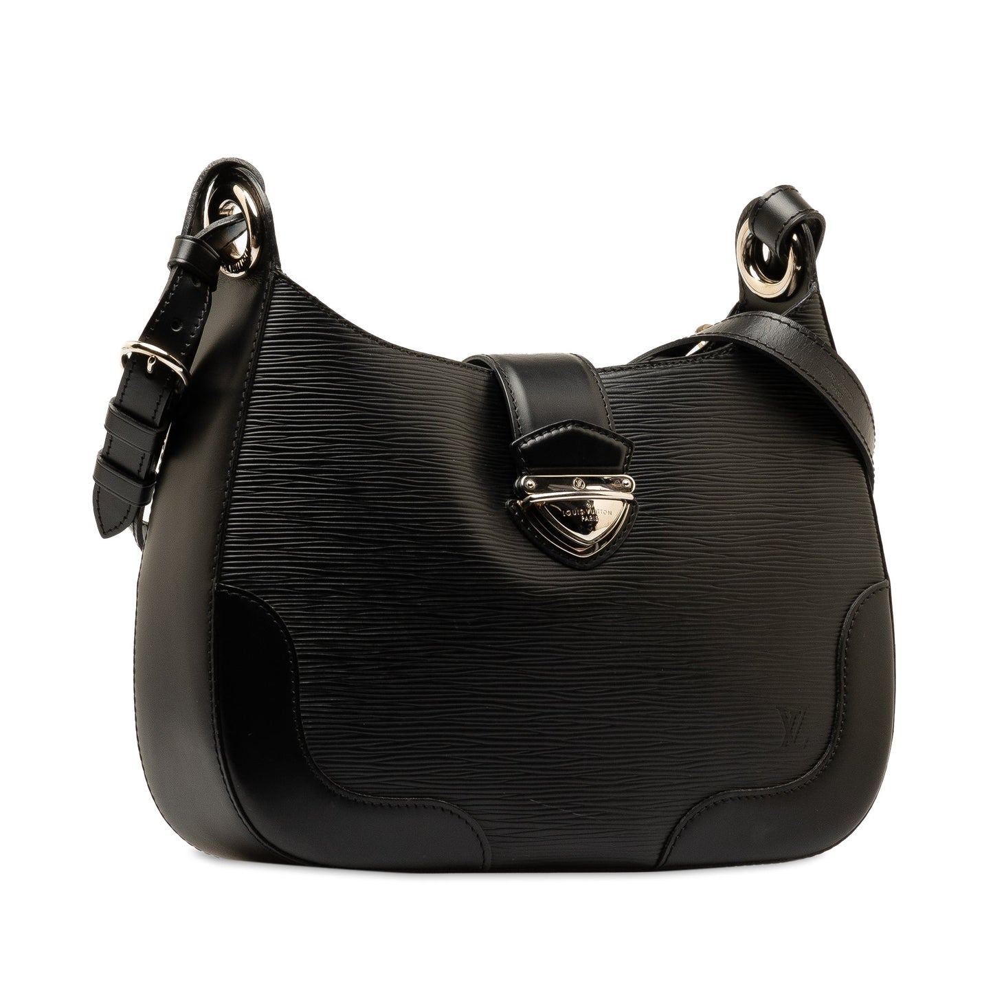 Black Louis Vuitton Epi M tte Bagatelle Shoulder Bag