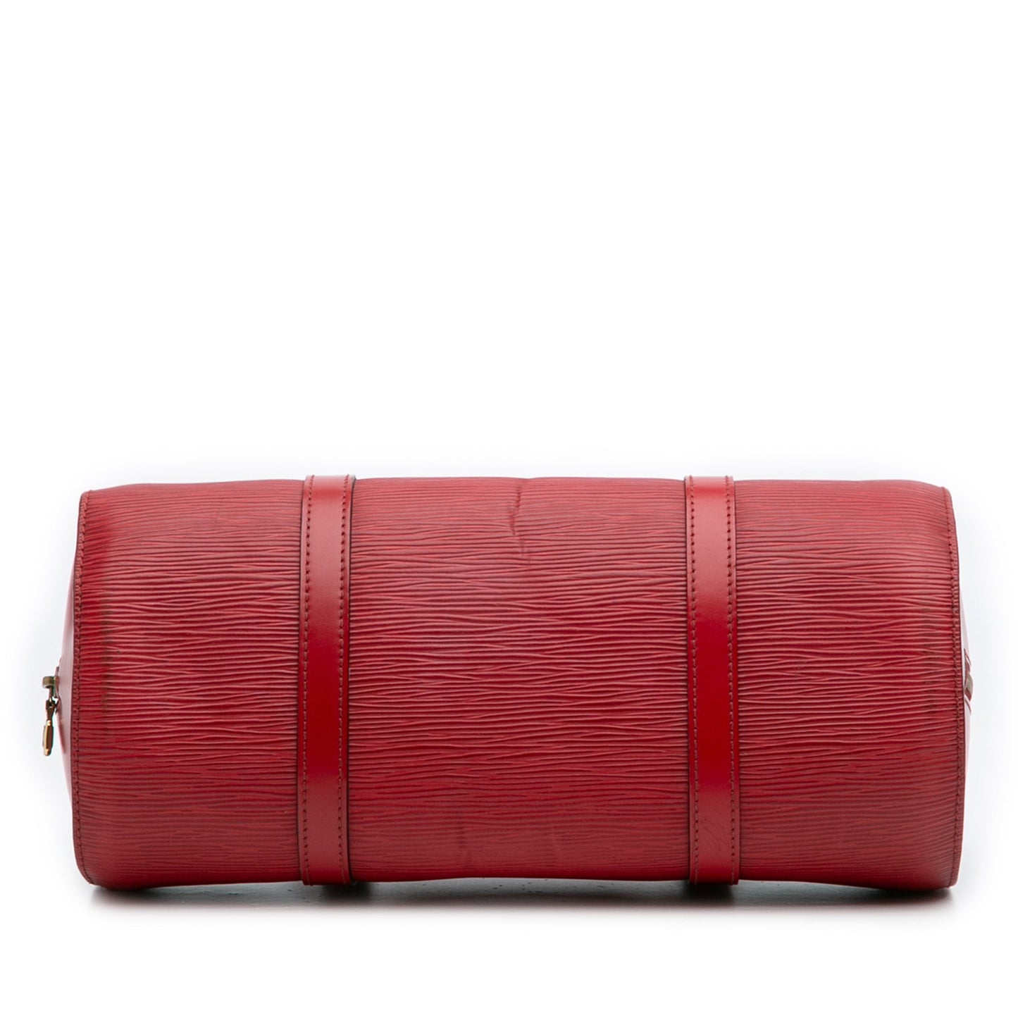 Red Louis Vuitton Epi Soufflot Handbag