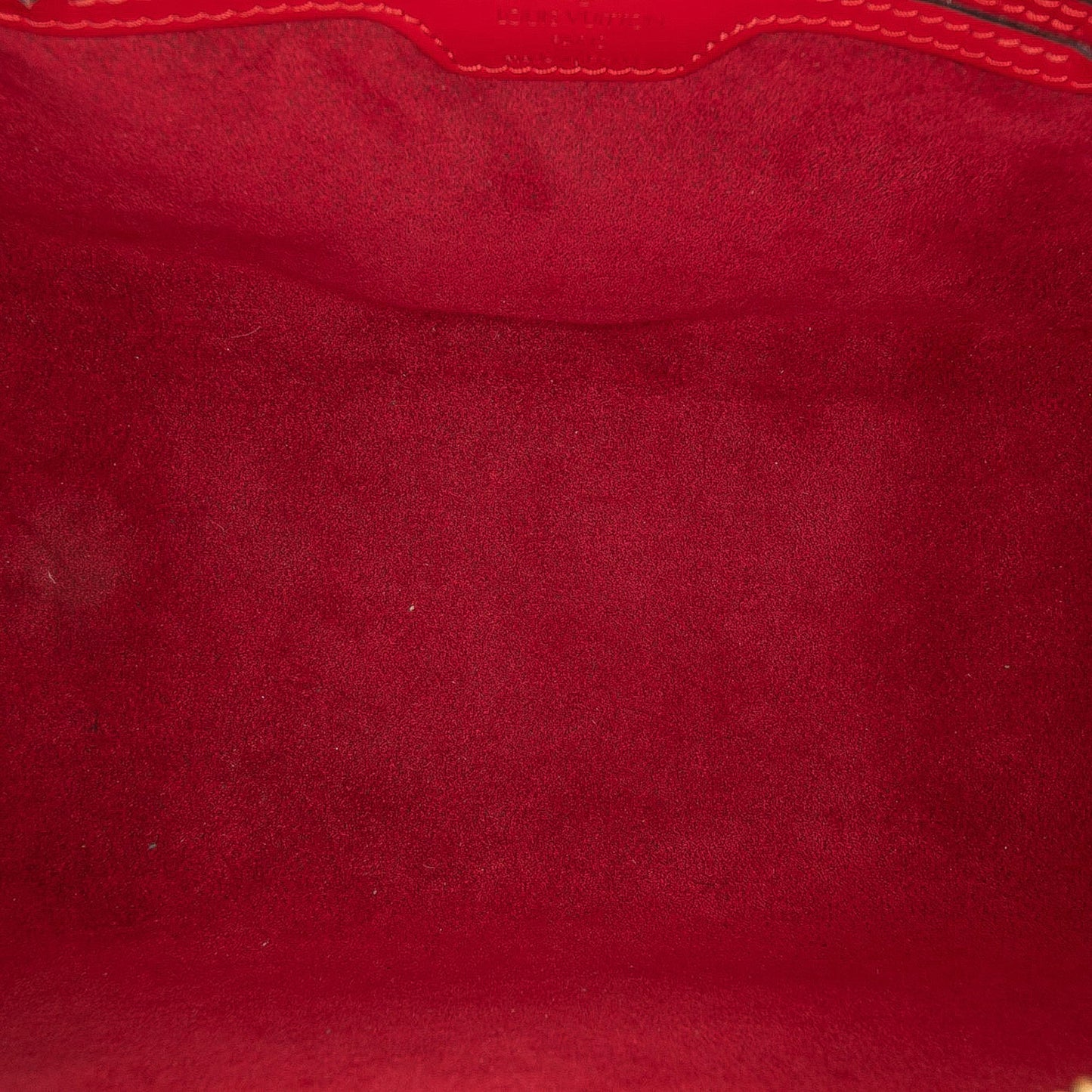 Red Louis Vuitton Epi Soufflot Handbag