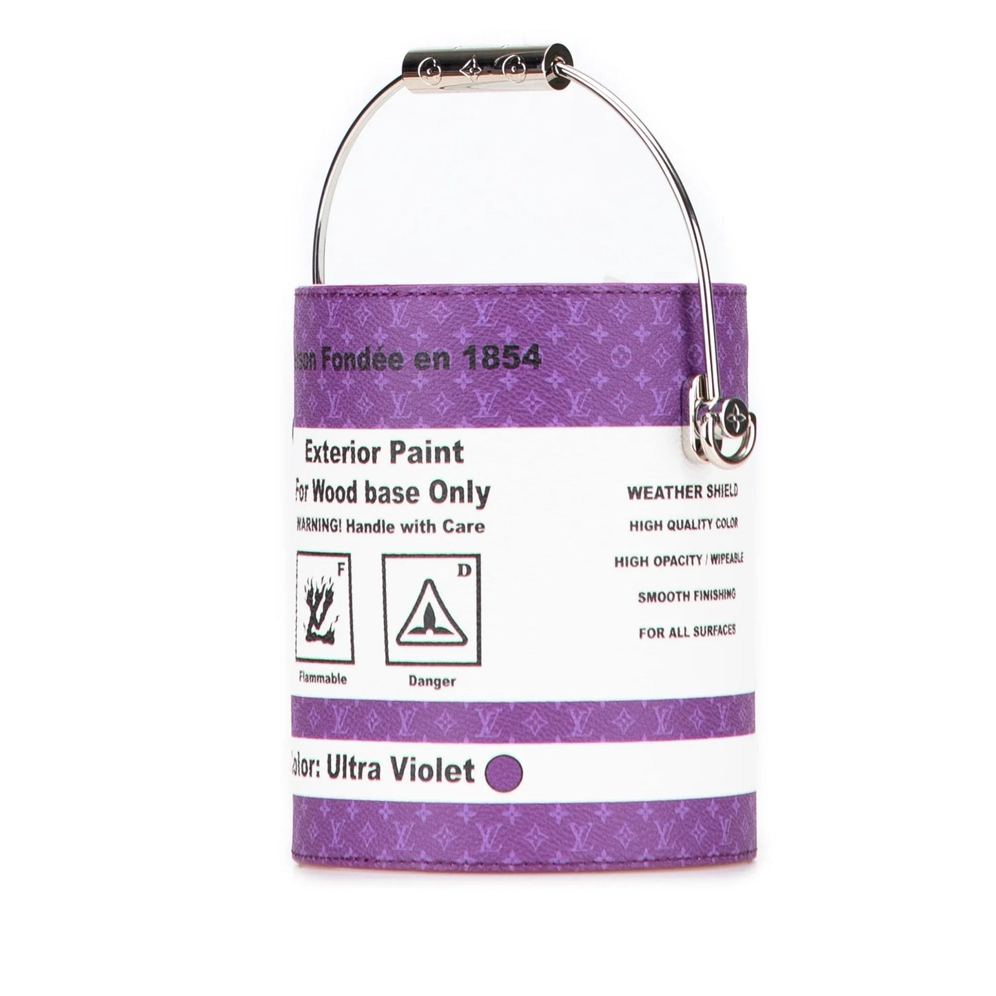 Purple Louis Vuitton Monogram Paint Can Satchel