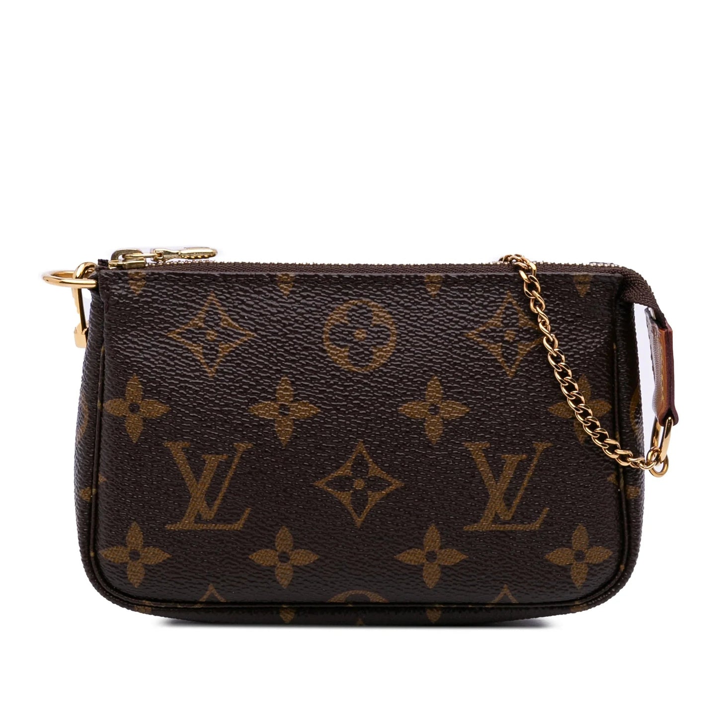 Brown Louis Vuitton Monogram Mini Pochette Accessoires Handbag