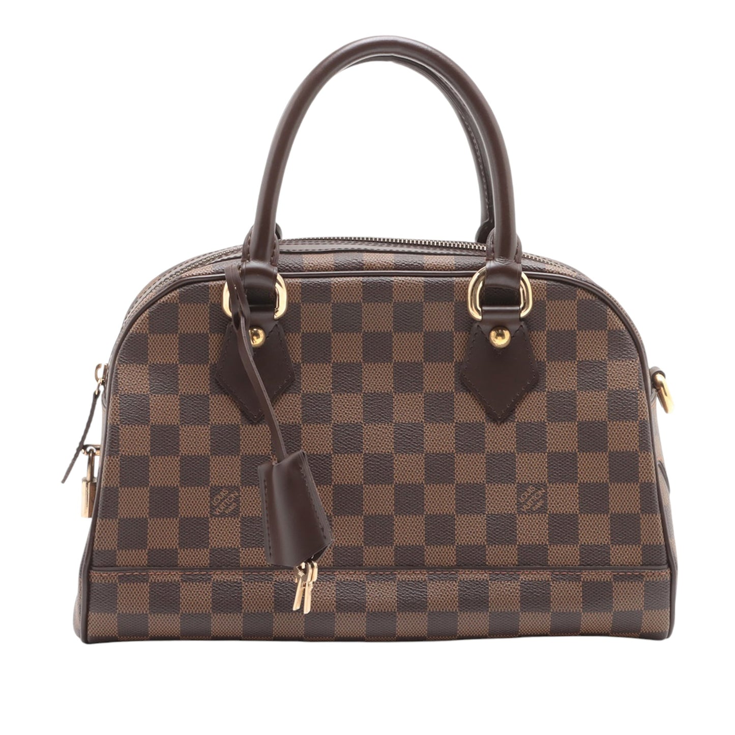 Brown Louis Vuitton Damier Ebene Duomo Handbag