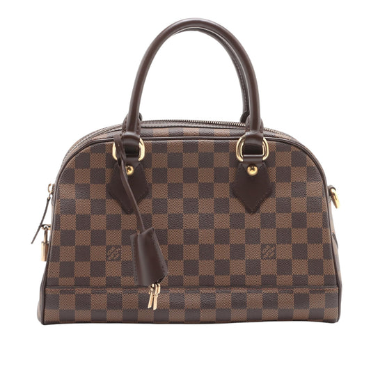 Brown Louis Vuitton Damier Ebene Duomo Handbag
