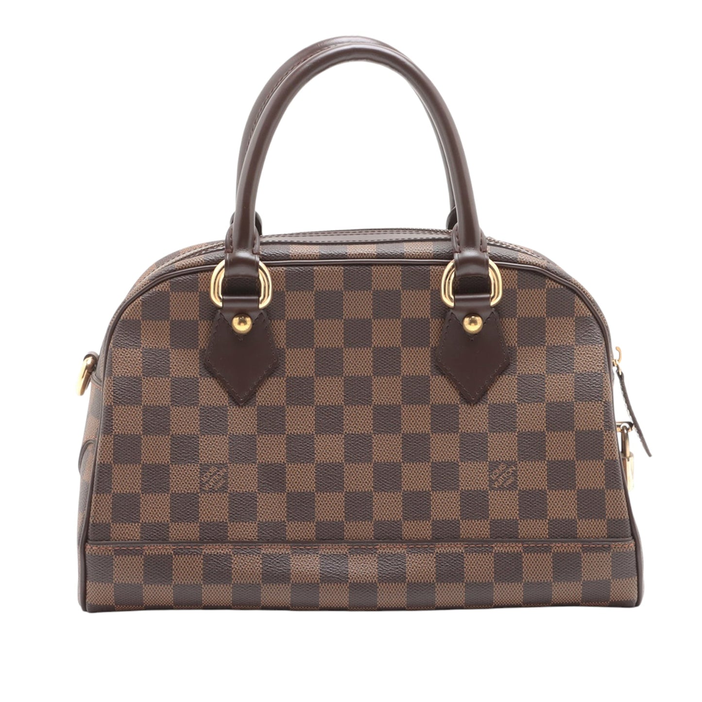 Brown Louis Vuitton Damier Ebene Duomo Handbag